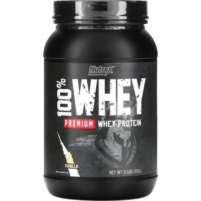 Nutrex Research, 100% Premium Whey Protein, Vanille, 2 lbs (913 g)