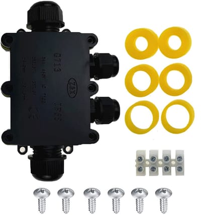 Solidchoice - IP68 Waterdichte Aansluitdoos, 4-Weg Kabelverbinding