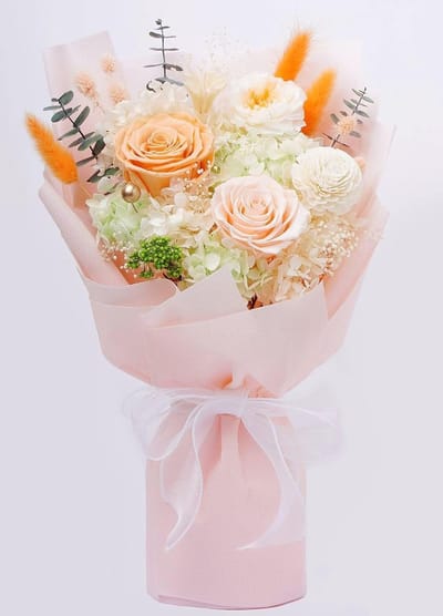 Boeket Gedroogde en Verse Bloemen - Ideaal Cadeau voor Moederdag of Verjaardag