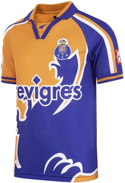COPA - FC Porto Uitshirt 1998/99 Retro Voetbalshirt - Heren - Oranje - Blauw - L
