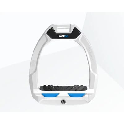 Veiligheidsspanners Paardrijden Ingelaten Ultra Grip Wit/Wit/Blauw Flex-On Safe-On