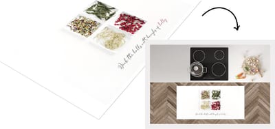 Keukenloper - Loper keuken - Winter - Schalen - Kerst - 120x60 cm - Keukenloper vinyl