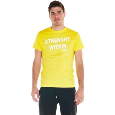 T-shirt Korte Mouw Leone 1947 Man Short Sleeves Sporty Fluo