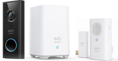 eufy Security S220 draadloze Video Deurbelset Inclusief Homebase 2 + eufy deurbelgong - Bundelvoordeel