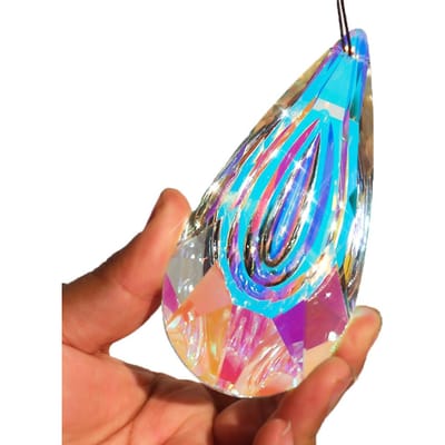 12cm Kristallen Prisma Raamdecoratie Hangend Ornament Zonenvanger Levendige Kristallen Veelzijdige Prisma Regenboog Maker Kerst Huisdecoratie