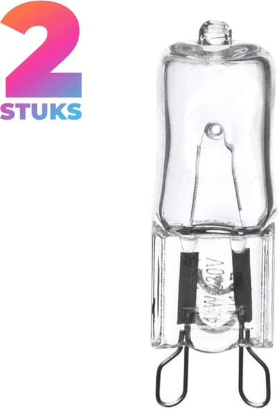 Trixline Mini Halogeenlamp G9 - 52W - Warm Wit Licht (2700K) - 750 lm - 2 jaar - Dimbaar - 2 stuks
