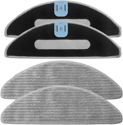 4-delige vervangende Geschikt voor iRobot Combo i8 / i8+ / i5 / i5+ / j5 / j5+ robotstofzuigeraccessoires, wasbare en herbruikbare microvezel dweilpads