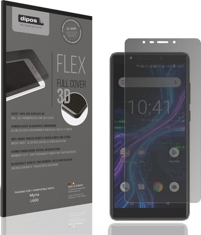 dipos FLEX – Matte Privacy Screenprotector geschikt voor Myria L600 | Volledige Schermbescherming | Case-Friendly