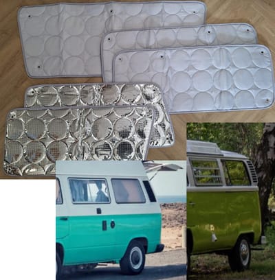 Raamisolatie Geschikt voor Volkswagen T2 VW T3 achterzijde ramen 5 delige set