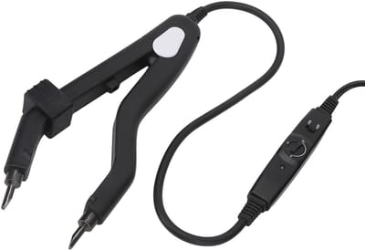 Dailygoods- Hair Extensions Tool Professionele Hitteijzer - Ergonomisch - Lichtgewicht - Gelijkmatige Verwarming - Haarclips Vingerbeschermer - 100‑240V - Haarextensie Tool