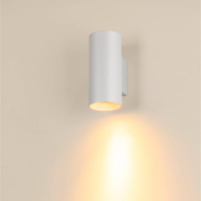 SLV Asto Tube wandlamp, GU10, down, wit