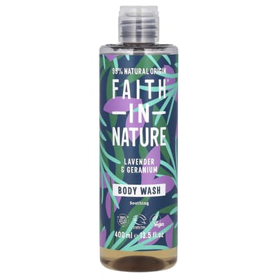 Faith in Nature, Gel douche, Lavande et Géranium, 13,5 fl oz (400 ml)