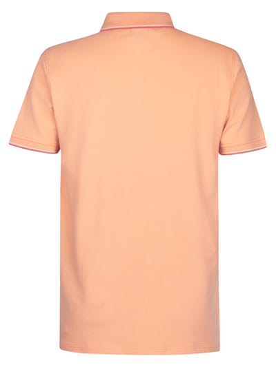 Petrol Industries Polo Shirt Heren - Klassieke Polo - Openstaande Kraag - Korte Mouwen - 100% Katoen - Effen Design - Oranje - Maat S