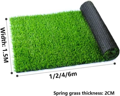 Kunstgras Tapijt - Grasmat Gazonkleed - Terras Tuin Decoratie - Realistisch Uiterlijk - 15 x 6 m - Groen