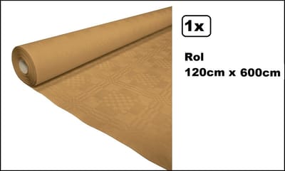 Tafelrol tafelkleed goud 120cm x 600cm papier - Party diner food festival eten fun thema feest party