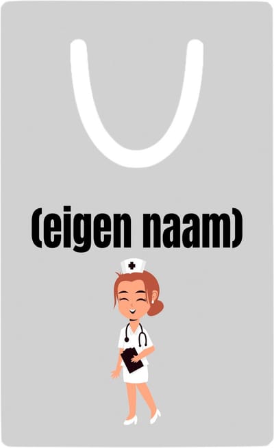 Hacebo® - dokter vrouw met eigen naam metalen boekenlegger - Dokter - iemand die dokter is - cadeau - verjaardag - kado - ziekenhuis Bladwijzer boekenleggers - 7.6 cm x 5cm