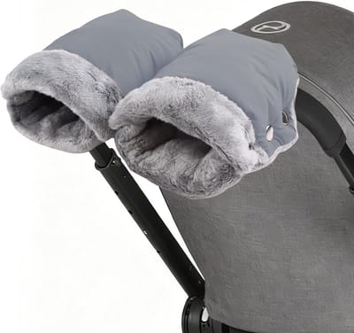 SnelShoppen - Handwarmers voor Kinderwagen, Waterdichte en Winddichte Handmof, Universele Maat, Warme Pluche Materialen, Fleece voor Alle Kinderwagens