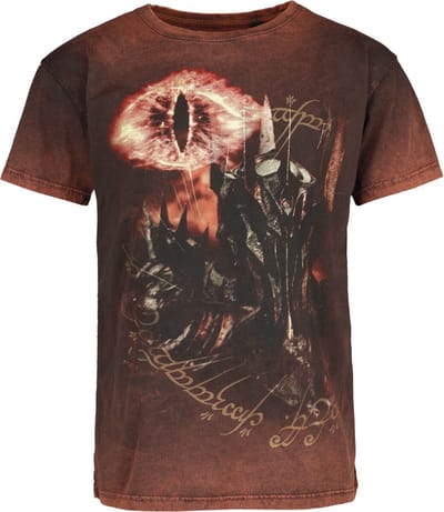 The Lord Of The Rings T-shirt - Sauron - Eye Of Fire - S tot M - voor Mannen - meerkleurig