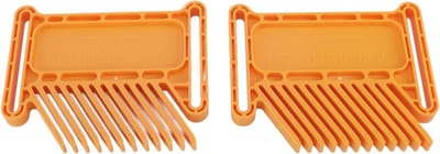 Veiligheidsgereedschap Houtbewerking - Verenplank - Veilig Zagen - Verticaal Verstelbaar - 21 x 19 x 4 cm - Oranje