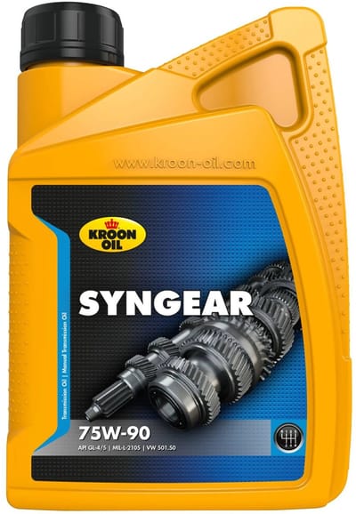 Kroon-Oil SynGear 75W-90 - Smeerolie Versnellingsbakken - Semi-Synthetisch - 1 Liter - Transparant
