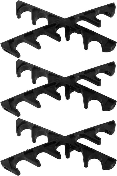 Tuinstoel Ondersteuningsbeugel - Stoel Versteller - Comfort Verstellen - Vijf Standen Instelbaar - 6 Stuks - Zwart