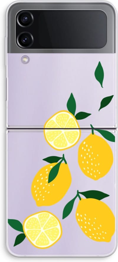 Case Company® - Hoesje geschikt voor Samsung Galaxy Z Flip4 hoesje - You're my lemon - Soft Cover Telefoonhoesje - Bescherming aan alle Kanten en Schermrand