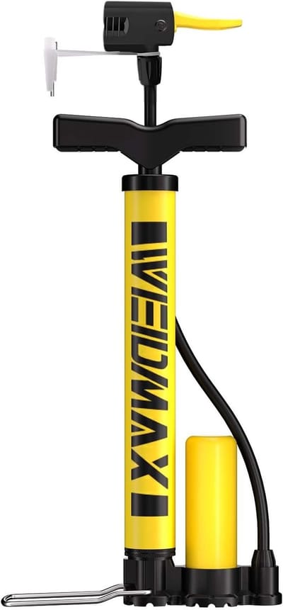 SnelShoppen - Mini Fietspomp Draagbare Handmatige Luchtpomp met Hoge Druk Buffer voor Presta & Schrader Ventielen - Fiets Bandenpomp tot 120Psi, Ideaa