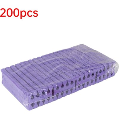 200 stuks/pak Nail Art Teenspreiders Vinger Voet Spons Zachte UV Gel Polish Beauty Tools Manicure Pedicure Nagelgereedschap Kits paars