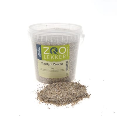 Zoolekker Vogelgrit Zeevita - complete gritmix met schelpen, roodsteen en houtskool 1,5 kg