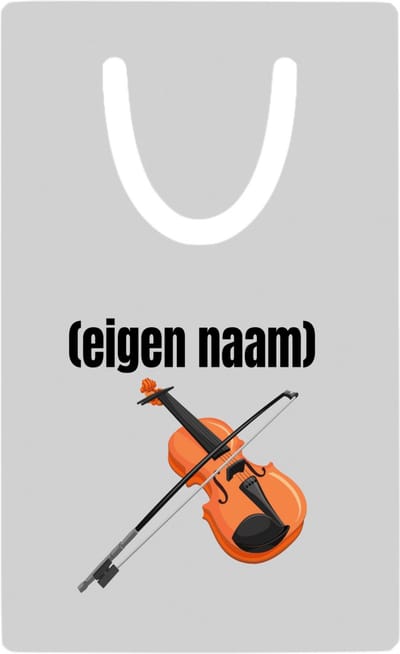 Hacebo® - viool met eigen naam metalen boekenlegger - Viool - muziek liefhebbers - iemand die houdt van violen - verjaardag - cadeau - kado - geschenk Bladwijzer boekenleggers - 7.6 cm x 5cm