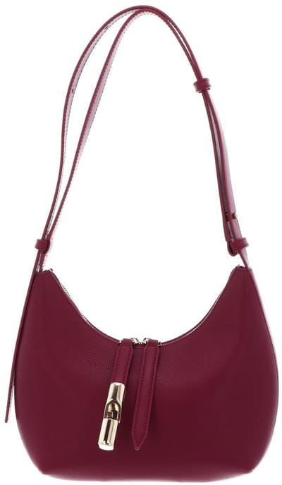 FURLA Leren schoudertas Goccia Shoulder Bag Rododendro (rood)paars