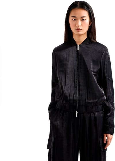 Armani Exchange Xw000138_af10839 Bomberjack Zwart XS Vrouw