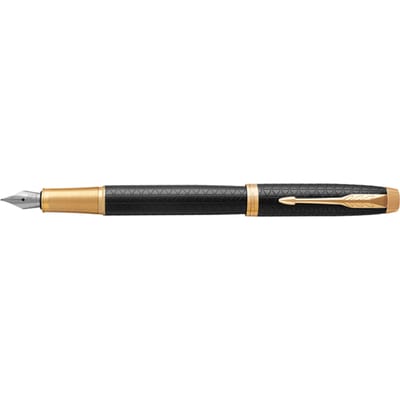 Parker IM vulpen | Premium zwart | Fijne penpunt met blauwe navulling | Geschenkdoos