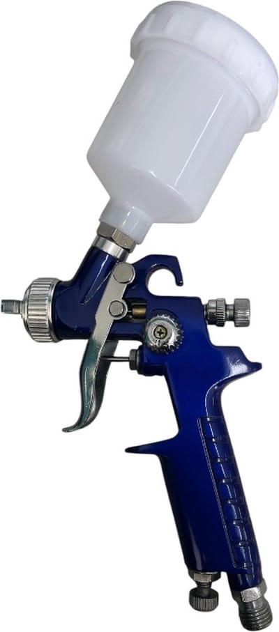 Spuitpistool HVLP mini blue green 0.8mm nozzle opening