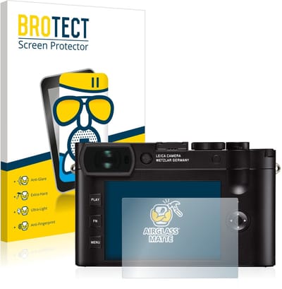 BROTECT - Screenprotector voor Leica Q2 - Folie Beschermfolie Beschermglas matte