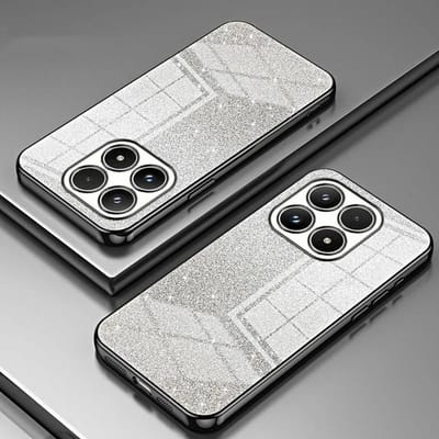 Hoesje geschikt voor Xiaomi 17 - Phonesta Crystal Sparkle Glitter Silicone Back Cover - Zwart