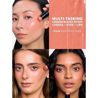 NUDESTIX Nudies Bloom All Over Face Dewy Blush Colour 7g (Various Shades) - Sweet Peach Peony