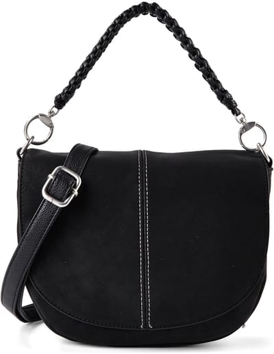 Gabor schoudertas handtas Belene Saddle Bag Black zwart