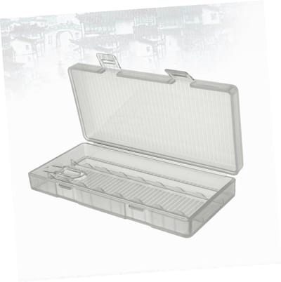 Batterij Opbergdoos - Batterijhouder - Batterijen Organiseren - Stevig PP Plastic - 1-8 AA Batterijen - Transparant