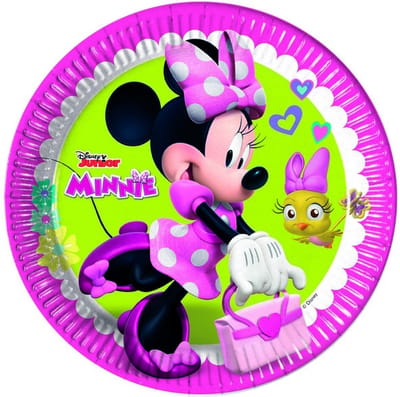 Procos Borden Minnie Mouse Meisjes 23 Cm Karton Roze 8 Stuks