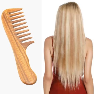 Frazimashop- Handgemaakte Grove Kam van Sandelhout – Luxe Houten Kam voor Alle Haartypen, Waves & Pruiken-Haarverzorging – Antistatisch & Natuurlijk – Hoofdmassage Kam