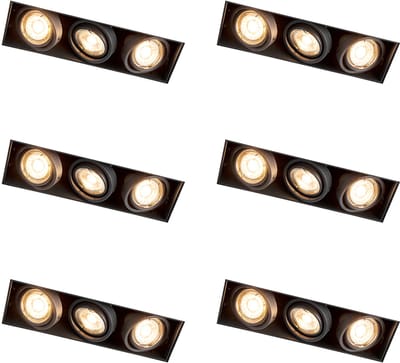 QAZQA 97736 - Inbouwspot - 6 stuks - L 269 mm - - Woonkamer | Slaapkamer | Keuken