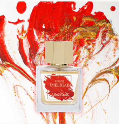 Franse dames Eau De Parfum ROUGE IMPERIAL - violet geur - saffraan - suède - amberkleurige 100ml