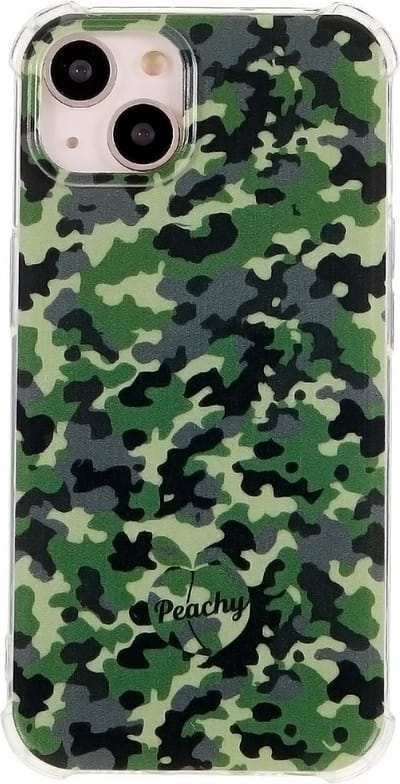 Peachy Leger Camouflage Survivor TPU hoesje geschikt voor iPhone 13 mini - Army Groen