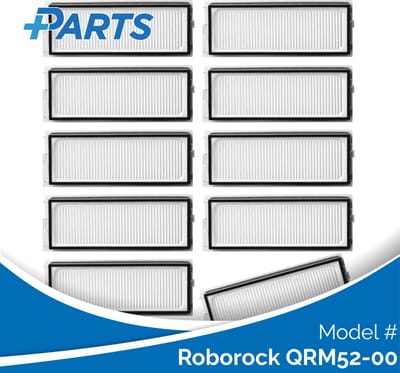 Roborock QRM52-00 Filters (10 Stuks, Plus.Parts® alternatief voor 8.02.0341)