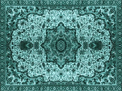 Vinyl | Vloerkleed vinyl | Persia Turquoise | 140x195 cm