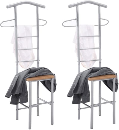 Kledingrek JIVO, set van 2 - beukenkleurig
