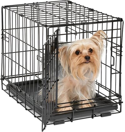 SP® Hondenbench - Kleine Maat - Bench voor Honden - Hondenbench Opvouwbaar - Zwart - 48cm x 32cm x 37cm