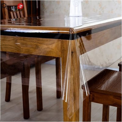 Tafelbeschermer Transparant PVC - 140x140CM - Dun & Waterdicht Tafelkleed - Hoge Kwaliteit Anti-slip Tafelbeschermer voor Binnen en Buiten - 0.17 mm Dikte - Tafelbeschermer - Tafelzeil - Tafelkleden - Feest Tafelkleed - Festival Tafelkleed