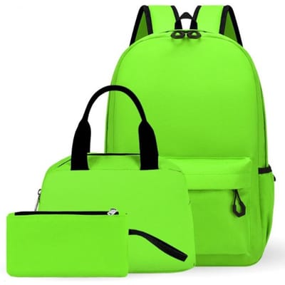 3-delige Schoolrugzakset voor Studenten Grote Capaciteit Oxford Stof Schooltas met Schouderband en Etui One size fits all